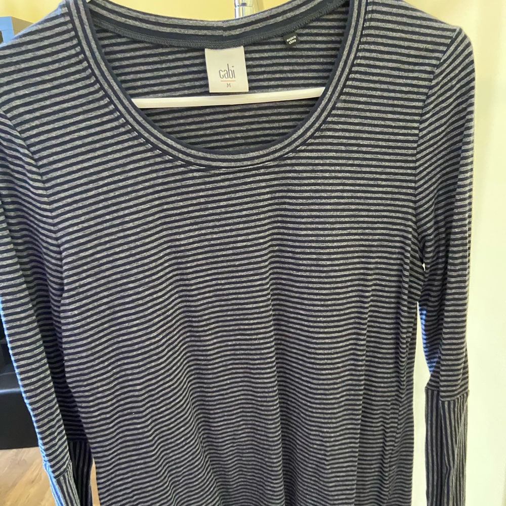 Gray and navy t shirt